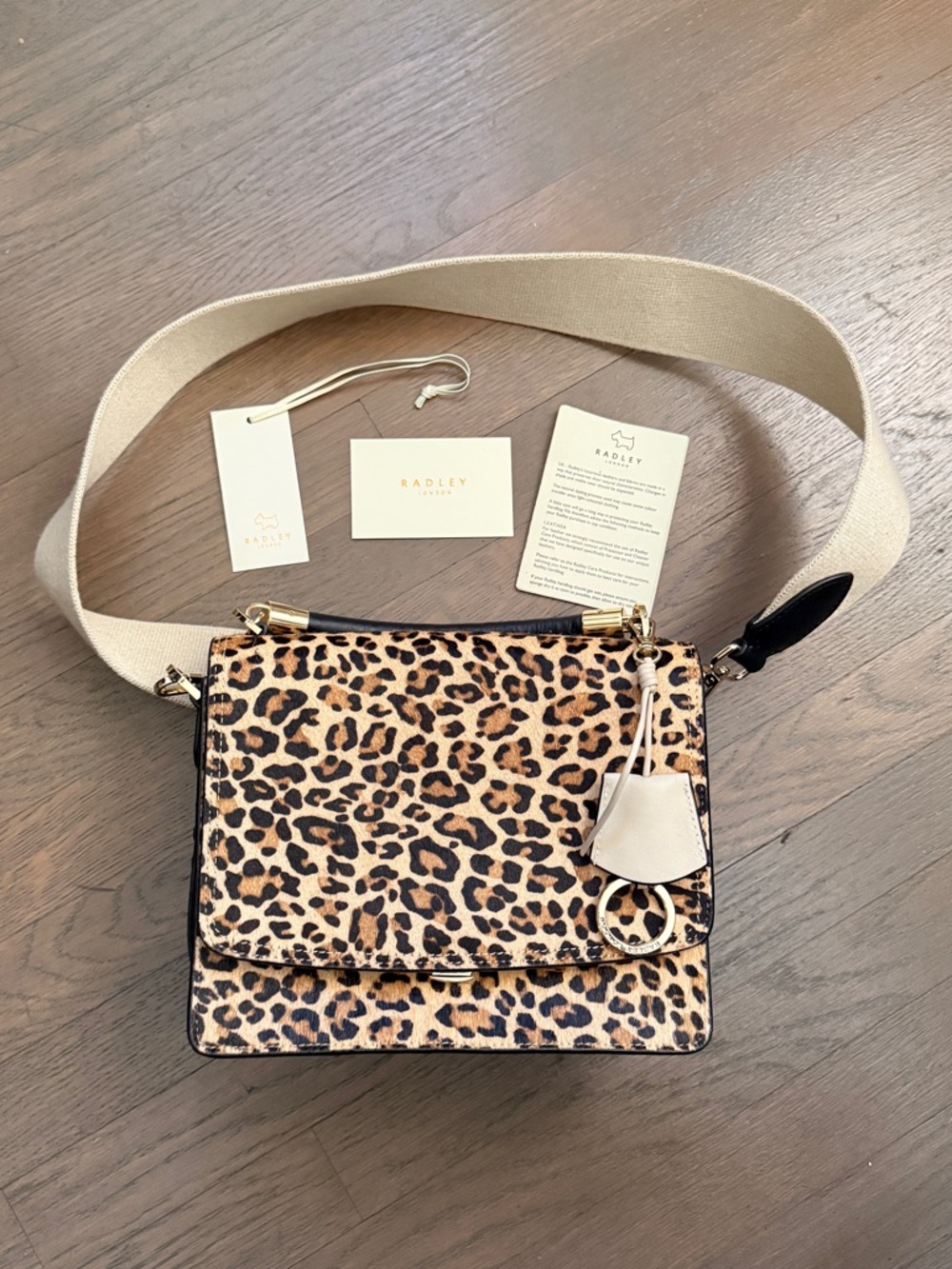 Radley London Leopard Adie Road flap small Crossbody bag